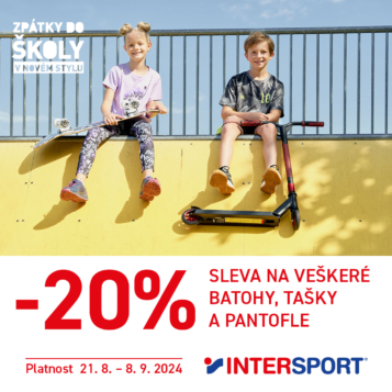 Slevové kupóny Intersport 21.8. – 8.9.2024