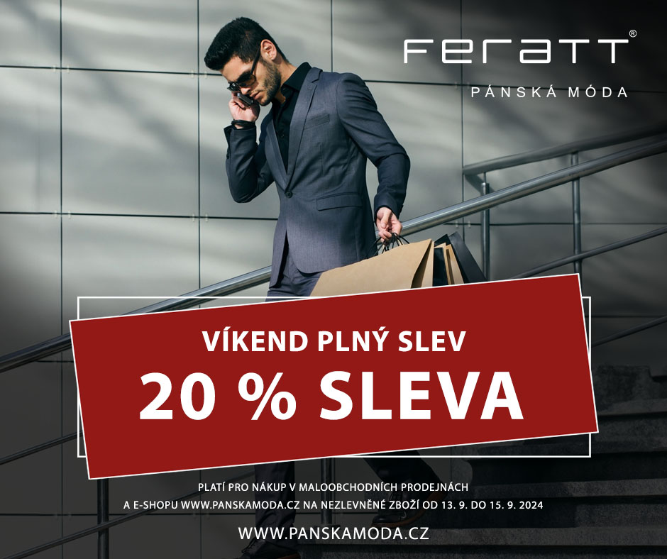 Víkend plný slev ve FERATT – sleva 20 %!